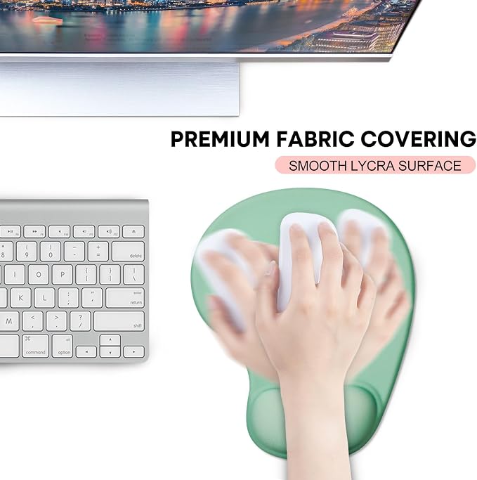 JIKIOU Mouse Pad, 2 Pack Ergonomic Mouse Pads - Image 6