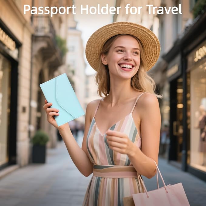 ZOPPEN Mulit-purpose Rfid Blocking Passport Holder Travel Wallet Passport and - Image 7
