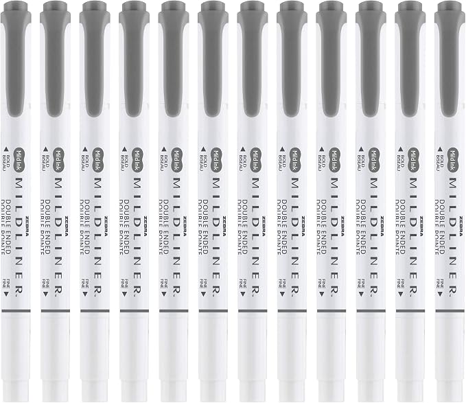Zebra Pen Mildliner Dual-Tip Highlighters, Broad and Fine Tips, No Bleed - Image 3