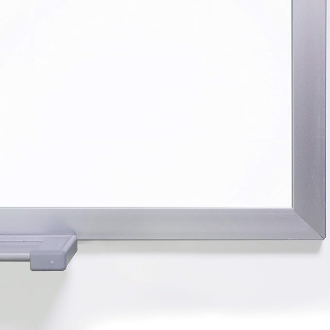 Ghent 4 x 6 Aluminum Frame Porcelain Magnetic Whiteboard, 1 Marker, 1 Eraser" - Image 2
