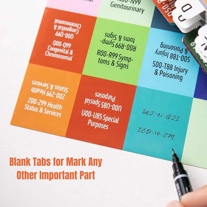 Index Tabs for ICD-10-CM 2025 Expert (AAPC Version) - Navigate with Precision in Your Code Book-DeskLoop Office