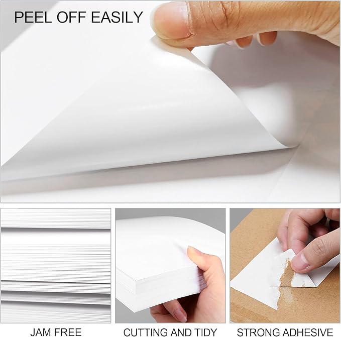 A4 Full Sheet Self Adhesive Shipping Labels - Image 3