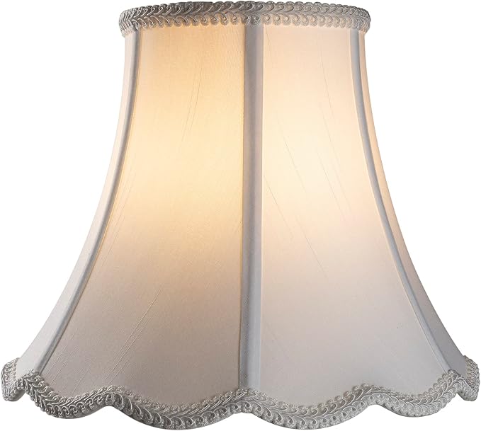Bell Lamp Shade, Saangseon White Lampshade Replacement 6'' Top x 11.5'' Bottom - Image 3