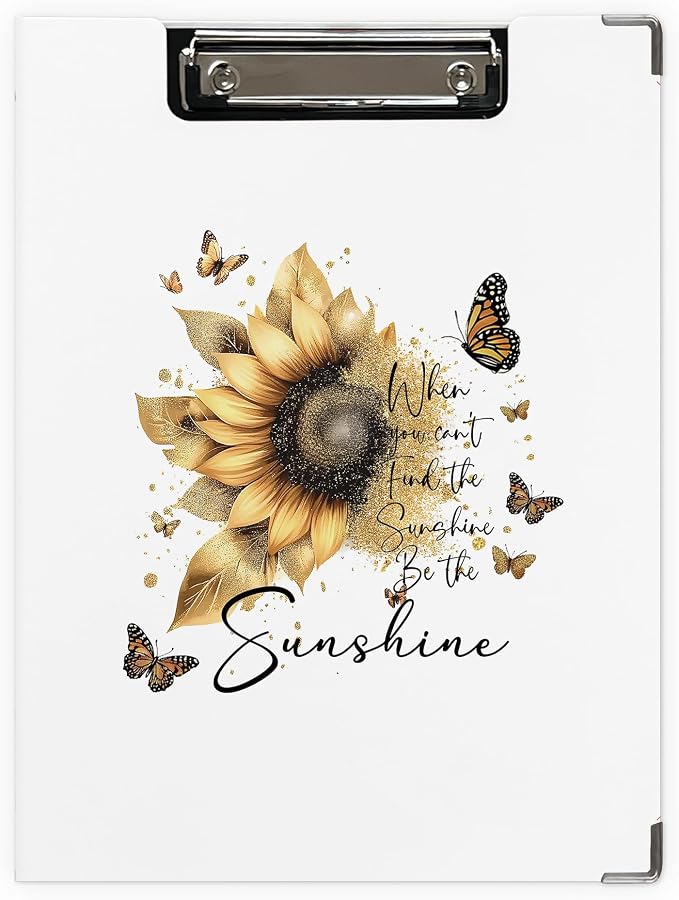 Sunflower Inspirational Clipboard, Inspirational Gifts by Unknown