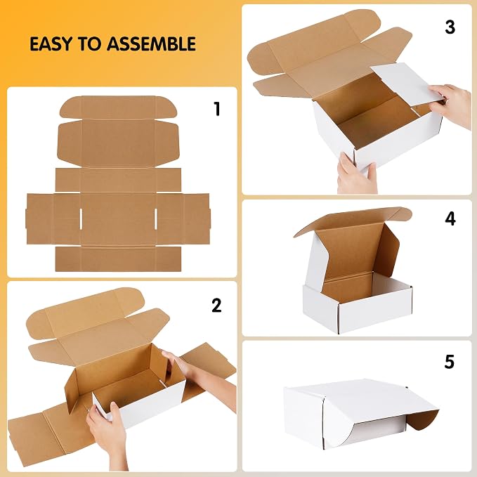 JOWLOT 12x9x3 inch Shipping Boxes Set of 20 - Image 4