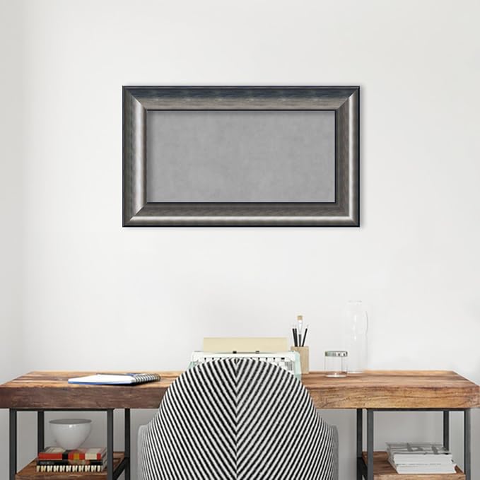 Amanti Art Silver Framed Magnetic Board 18x30 Small Vision Board - Image 4