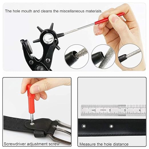 Leather Hole Punch, Belt Hole Puncher - Image 8