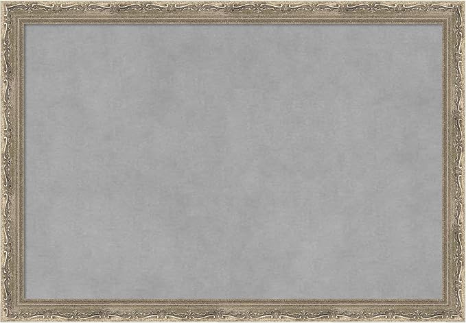Amanti Art Silver Framed Magnetic Board 14x20 Small Vision Board by AmantiArt