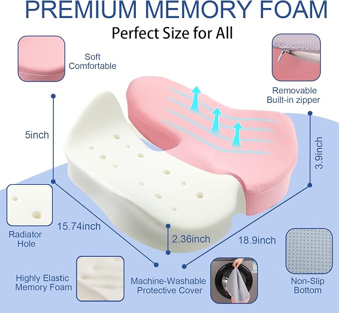 X Large Memory Foam Seat Cushion - Image 3