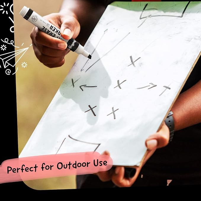 Chalkola 60 Black Dry Erase Markers Bulk Pack, Back to School Supplies - Image 7