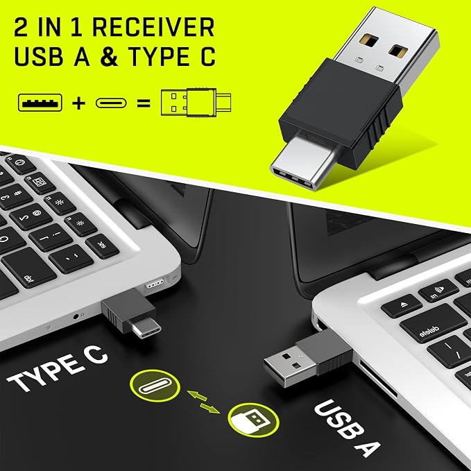 2 in 1 USB Type C Presentation Clicker Air Mouse - Image 3