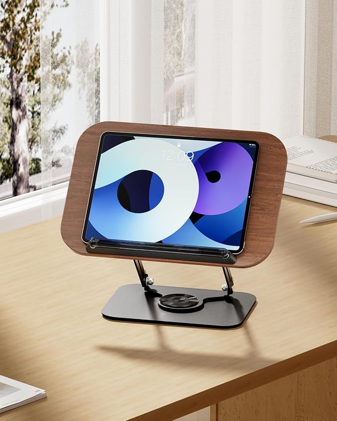 Viozon Book Stand for Reading, Book Holder, Height&Angle Adjustable, 360° - Image 7