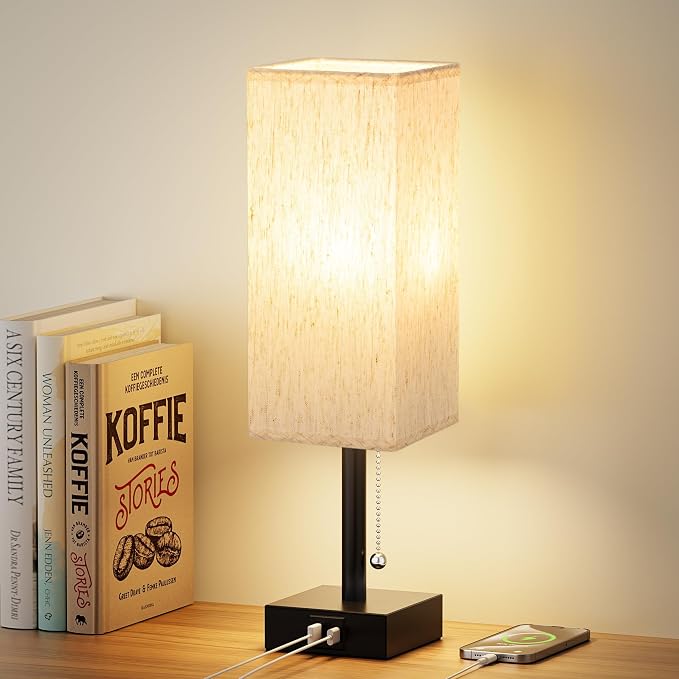 aooshine Pull Chain Small Table Lamp by Aooshine