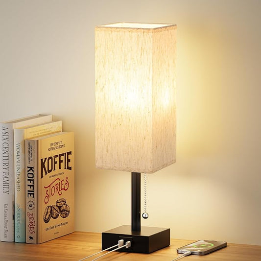 aooshine Pull Chain Small Table Lamp by Aooshine