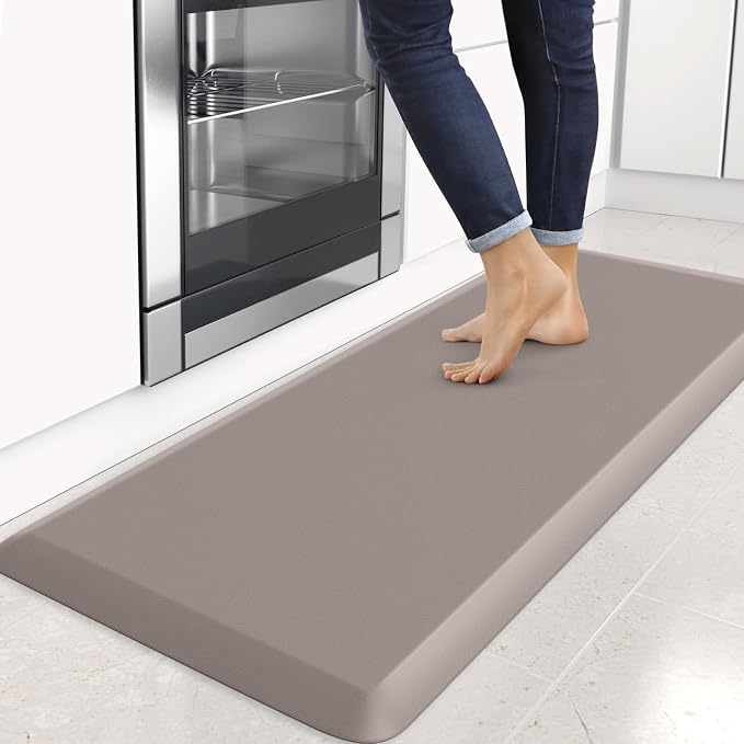 4/5 Inch Thick Kitchen Mats for Floor, StepRite Kitchen Rug for Standing Desk by Bringcushiontoyourlife