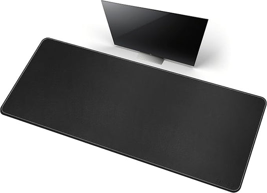 CENNBIE Leather Desk Mat, 66.9" x 23.6" Extra Large Desk Pad Blotter Protector by CENNBIE