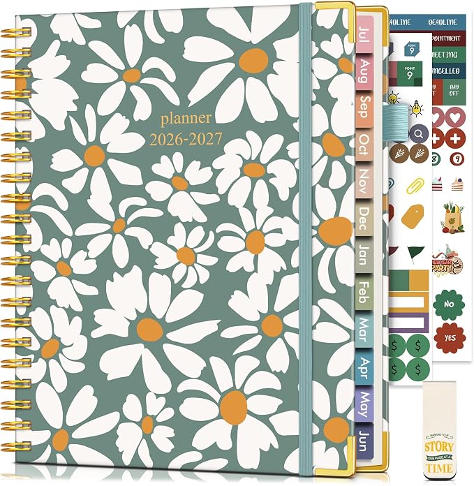 Academic Planner 2026-2027, Hardcover Weekly and Monthly Calendar Planner from by Unknown