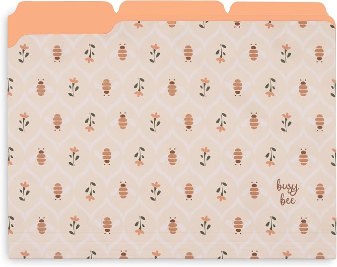 Steel Mill & Co. Set of 9 File Folders, Bees | Thick Sturdy Document Organizer - Image 4