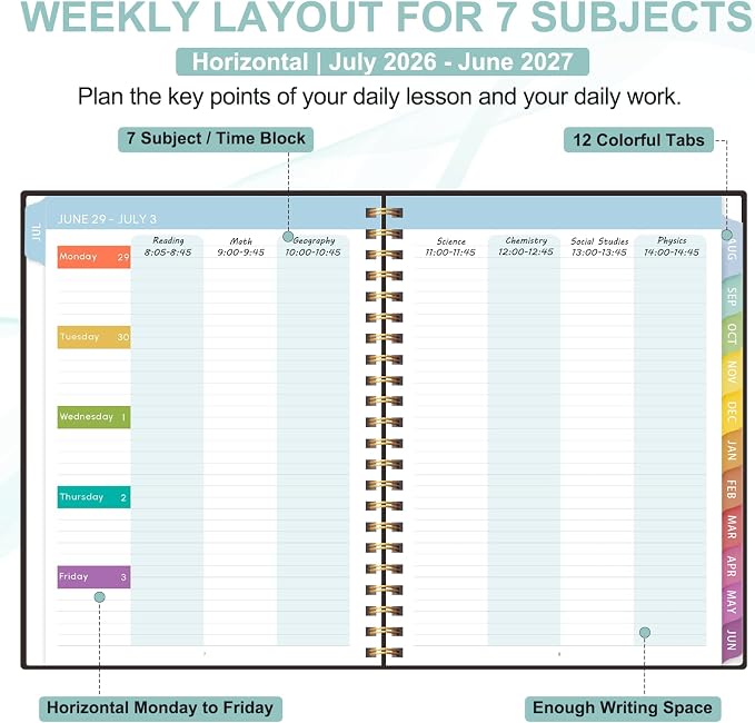 Teacher Planner 2026-2027, July 2026 - Image 3