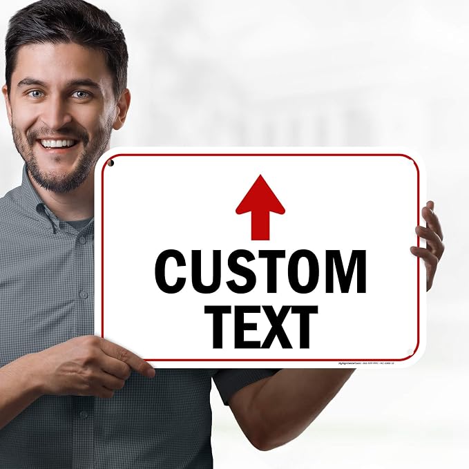 Custom Arrow, Custom Directional Sign, Up Arrow, 12x18 Inches, 55 mil thick - Image 2