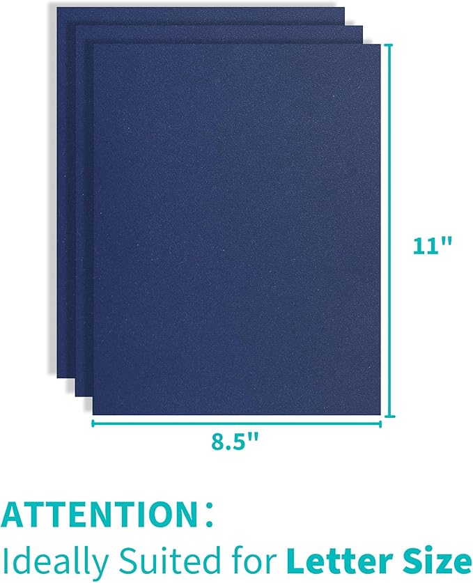 Binditek 50 Pack 12 Mil Sand-Textured Polycover, Midweight Binding Front and - Image 3