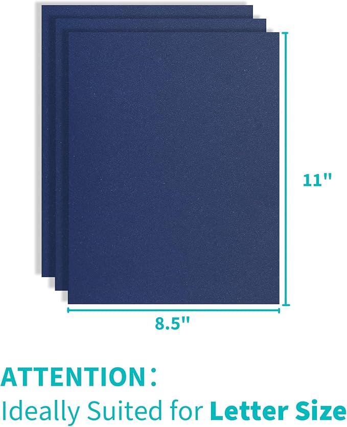 Binditek 100 Pack 12 Mil Sand-Textured Polycover, Midweight Binding Front and - Image 3
