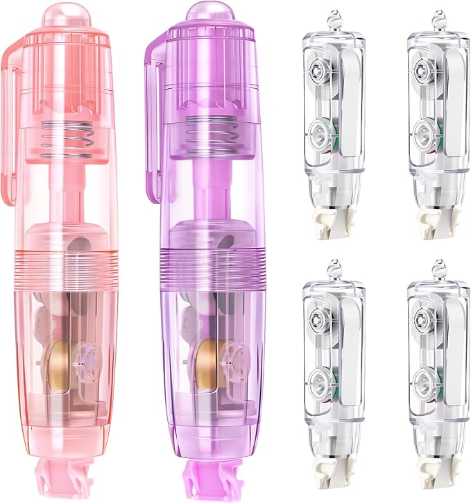 Refillable Retractable Correction Tape, Smooth Pull Out White Correction Tape by JEFURE