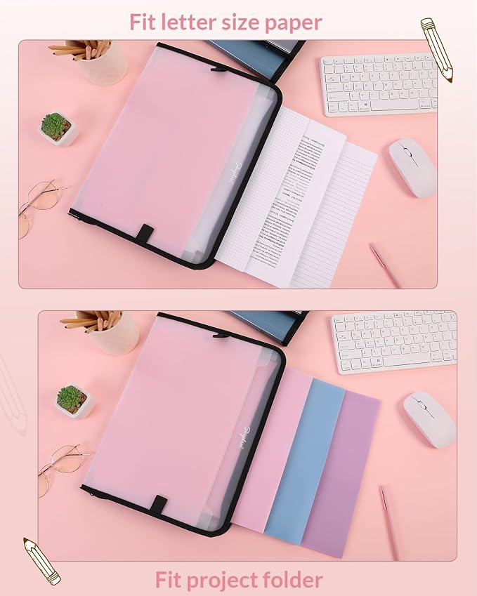 SKYDUE Accordion File Organizer, 7 Pocket Expanding File Folder - Image 3