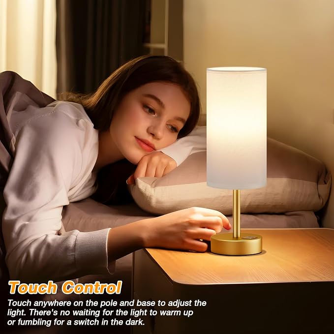 Dicoool Small Touch Bedside Lamp - Image 2