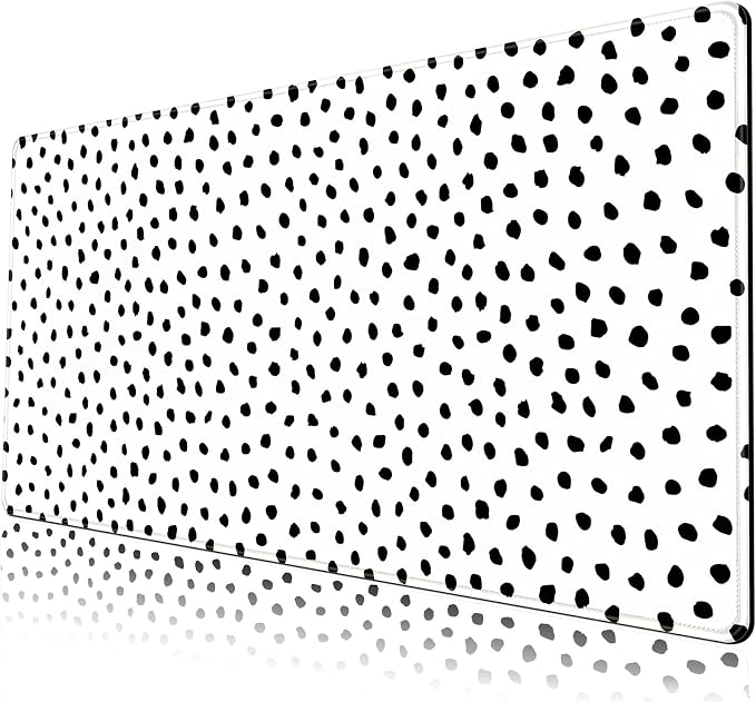 Boho Desk Mat, Polka Dot Large Mouse Pad Desk Pad Boho Desk Accessories - Image 7