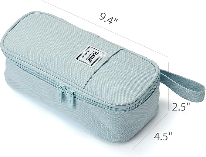 Pencil Case Pouch Box Bag School Supplies Girls Boys Kids, Cute Preppy Stuff Large Big Capacity Aesthetic Pen Organizer, Back to College Stationary, Pink, Classic Stlye, 1800ml-DeskLoop Office