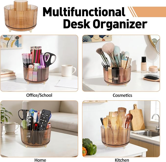 360 Rotating Pen Pencil Holder for Desk, Pen Organizer - Image 7