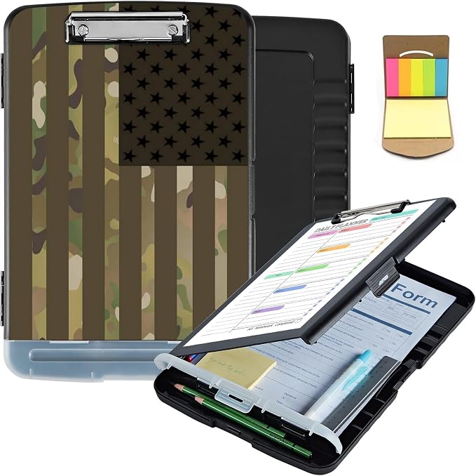 Clipboard with Storage, Clip Boards 8.5X11 with Storage & Pen Holder, Heavy by Unknown