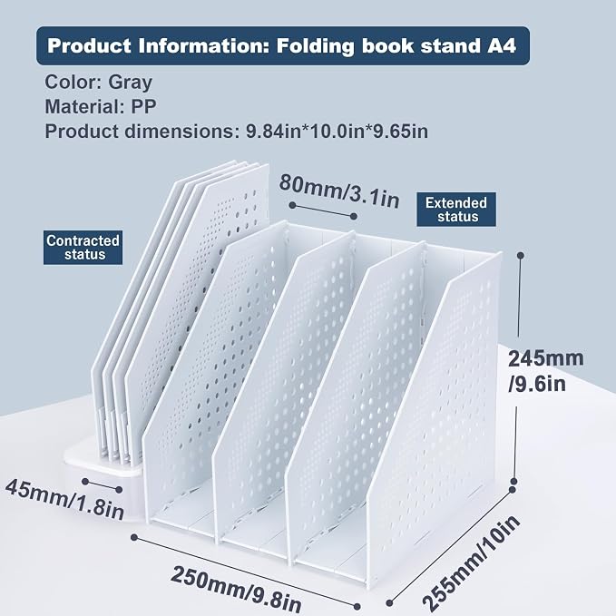 FRETONBA Collapsible Magazine File Holder - Image 7