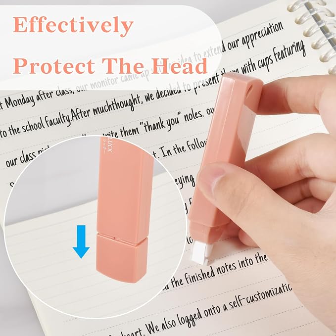 Temiary 6Pcs Mini White Correction Tapes, Quick Dry Smooth Pull Out - Image 5