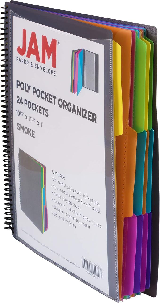 JAM PAPER Plastic Multi Pocket Folder - Image 4