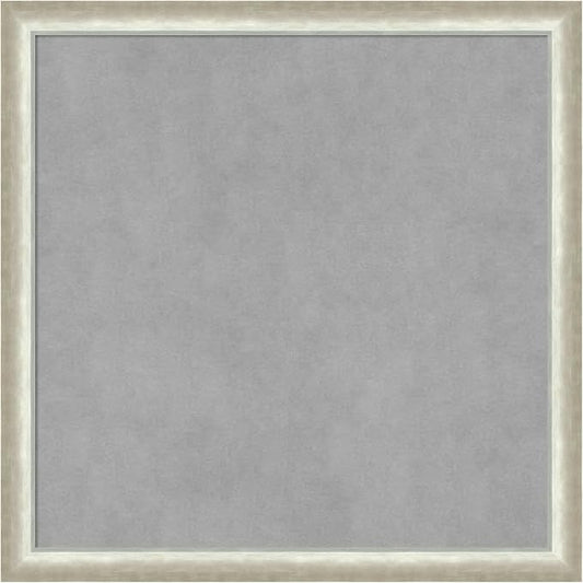Amanti Art Silver Framed Magnetic Board 22x22 Medium Vision Board by AmantiArt