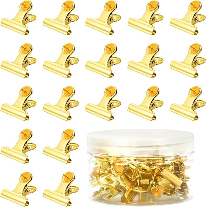 SANNIX 20 Pcs Metal Push Pin Clips 22mm by SANNIX