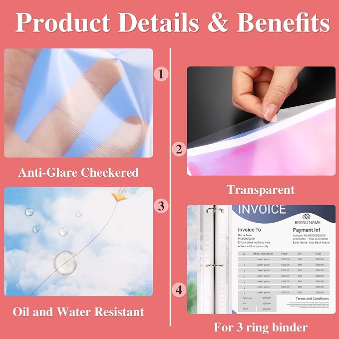 150 Pack Sheet Protectors 8.5 x 11 inch Clear Page Protectors - Image 4
