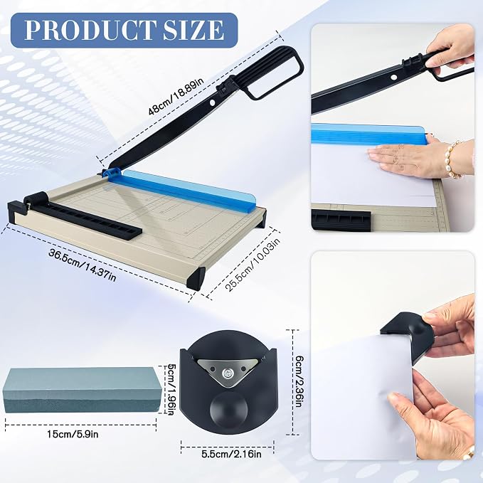 12" Guillotine Paper Cutter and Trimmer - Image 2