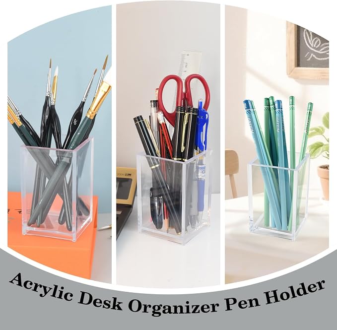 20 Pack Clear Acrylic Pen Holders - Image 3