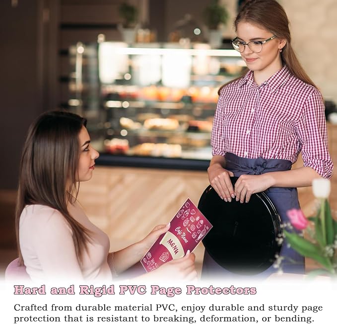 AKONEGE 12PCS 8.5" x 11" Rigid Print Protectors, Hard Plastic Sleeves - Image 5