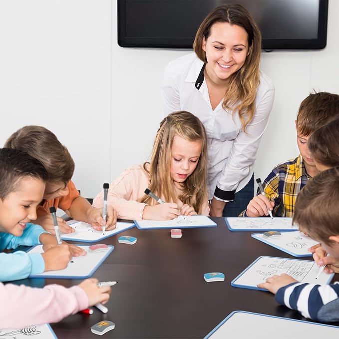 LOUKIN 12 Pack Kid Magnetic Dry Erase Erasers, Mini Whiteboard Eraser, Small - Image 8