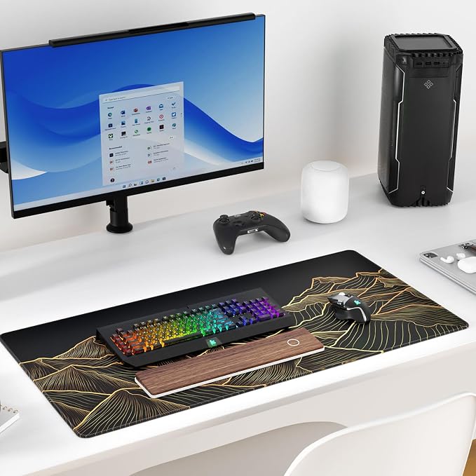 KTRIO Large Gaming Mouse Pad, Desk Mat, 31.5 x 15.7 in, Bright Rise, XXL | - Image 6