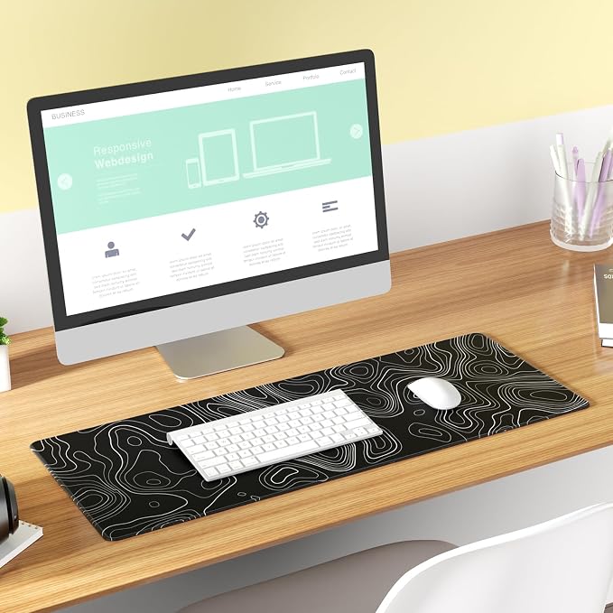 KTRIO Large Gaming Mouse Pad, Desk Mat, 31.5 x 11.8 in - Image 5