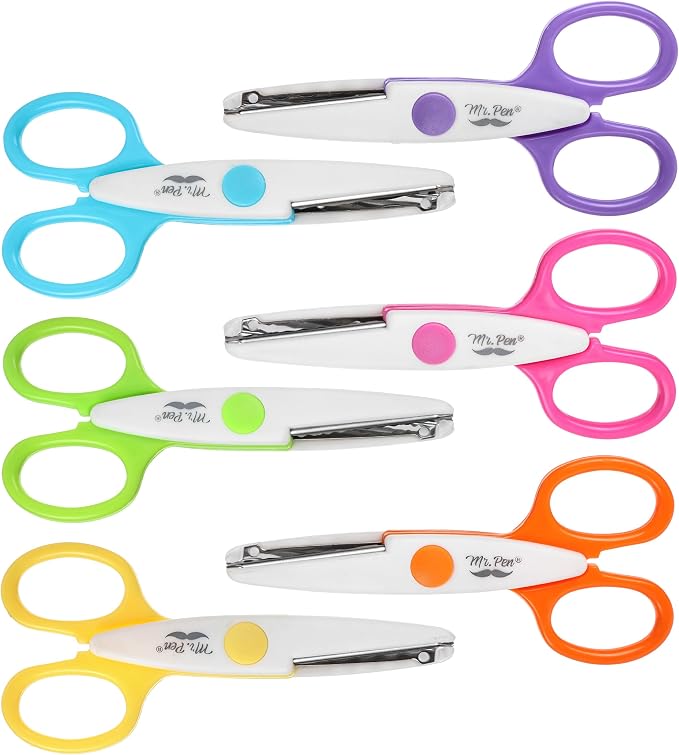 Mr. Pen- Craft Scissors Decorative Edge, 6 Pack, Scrapbooking - Image 9