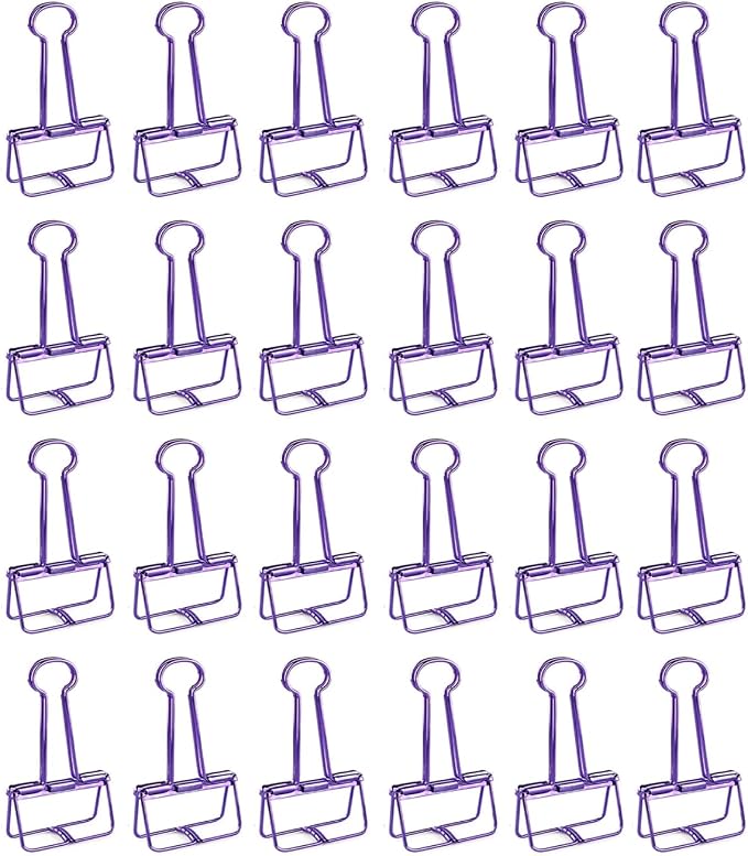 Purple Binder Clips by Makanu