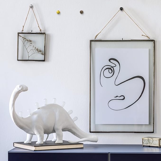 Zhengmy 40 Pcs Double Headed Picture Hangers Nails 4 Size Long Thumb Tacks Wall Nails for Hanging Pictures Decorative Push Pins Hooks for Drywall Photo Office Home Decor, 20/30/ 40/ 50lb(Mixed Colors)-DeskLoop Office