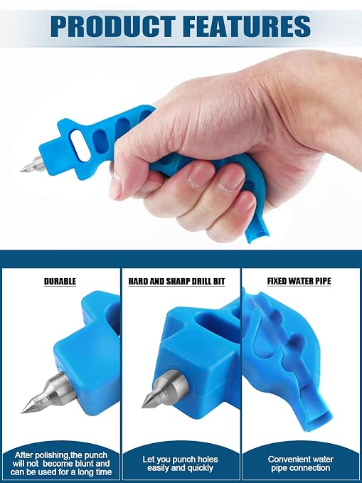 Kalolary 2-in-One Drip Irrigation Tubing Hole Punch Fitting Insertion Tools - Image 4