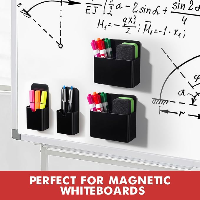 BEYGORM Magnetic Marker Holder for Whiteboard and Locker, 4 Pack Magnetic Cups - Image 5